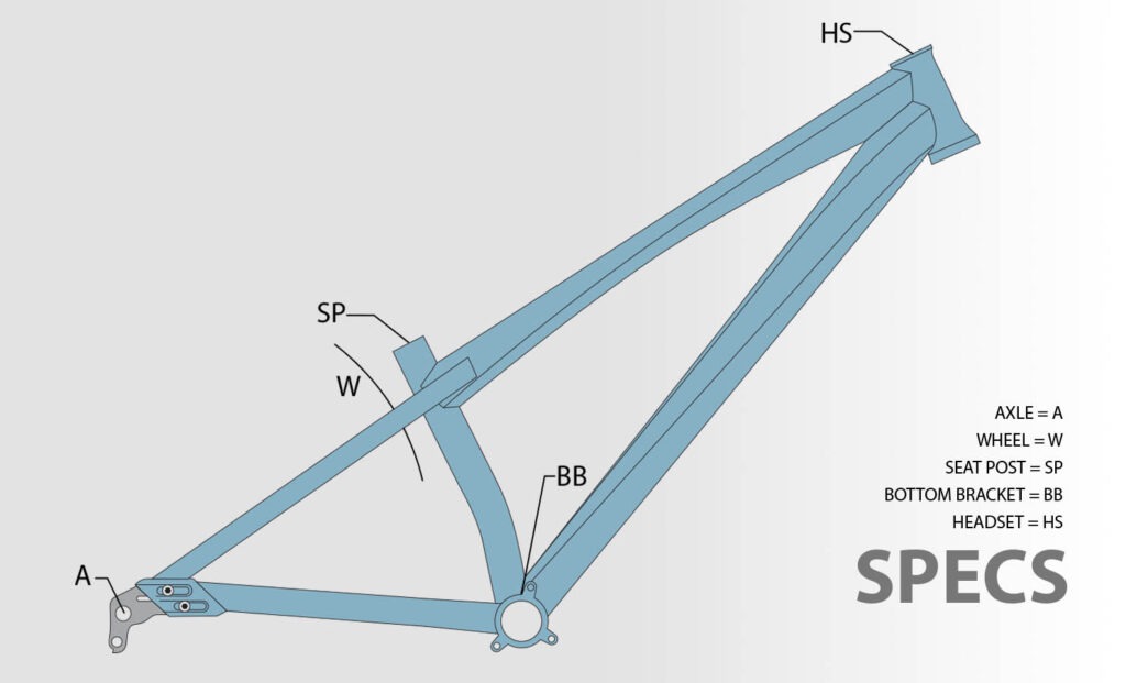 Dirt jump bike frame size chart sale